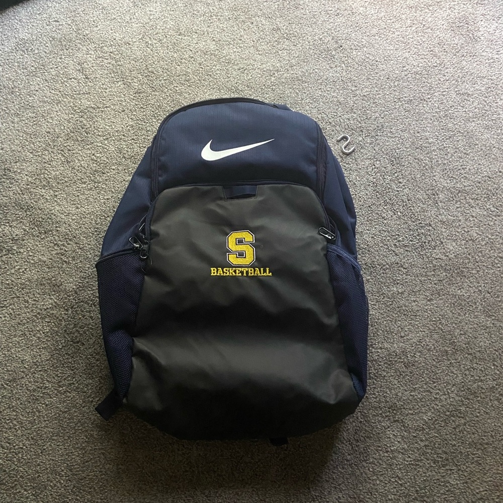 Nike Men's Black and Navy Basketball Backpack